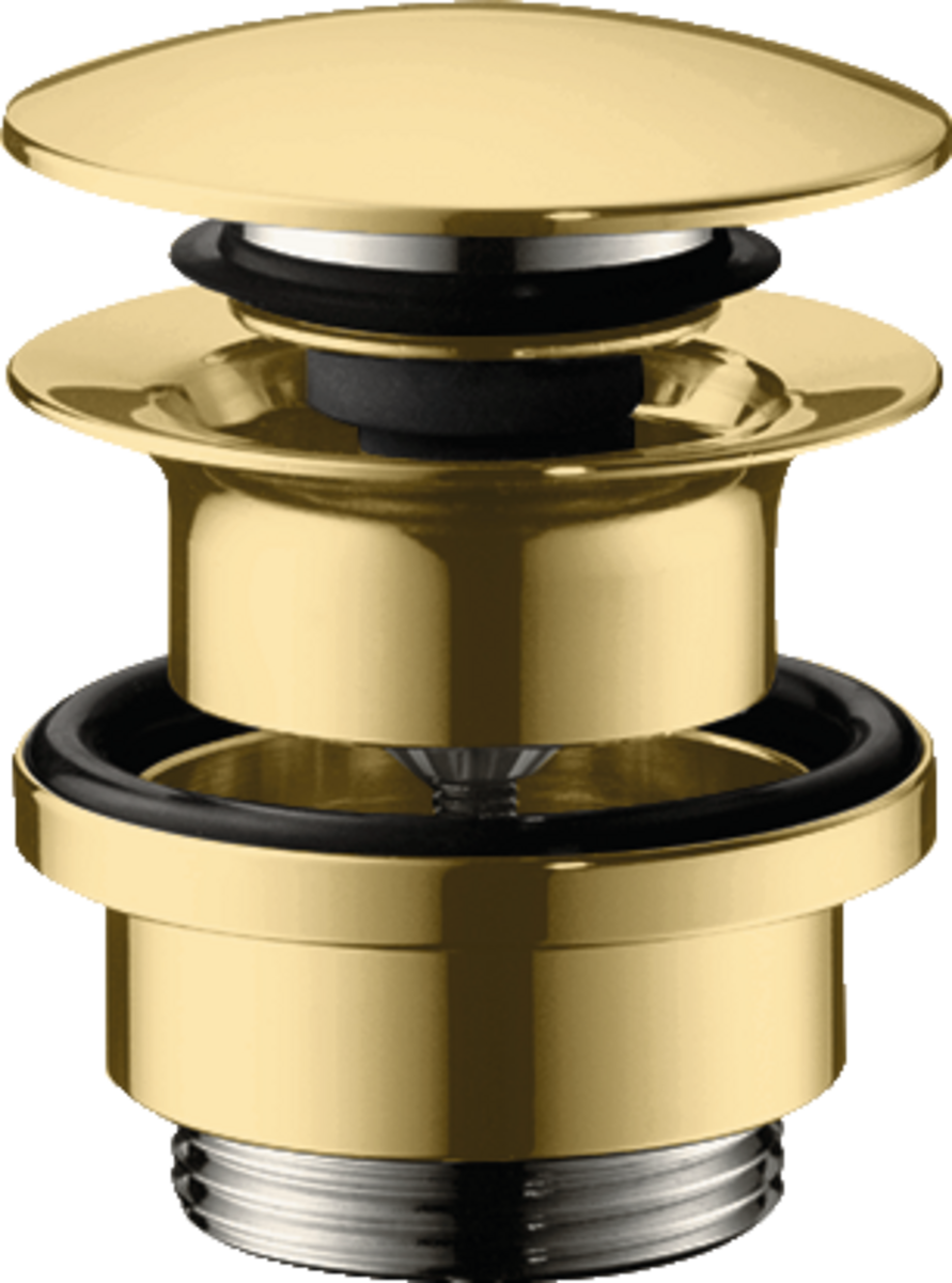 Hansgrohe Waste Set Brass Push-open For Basin And Bidet Mixers - Polished Gold-optic - 50100990