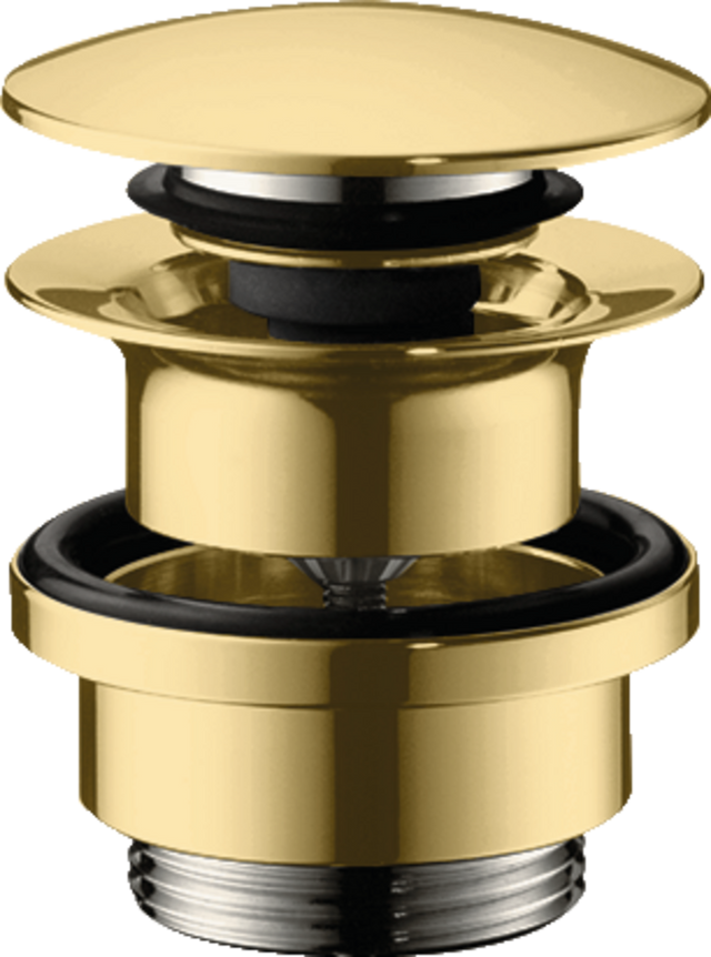 Hansgrohe Waste Set Brass Push-open For Basin And Bidet Mixers - Polished Gold-optic - 50100990