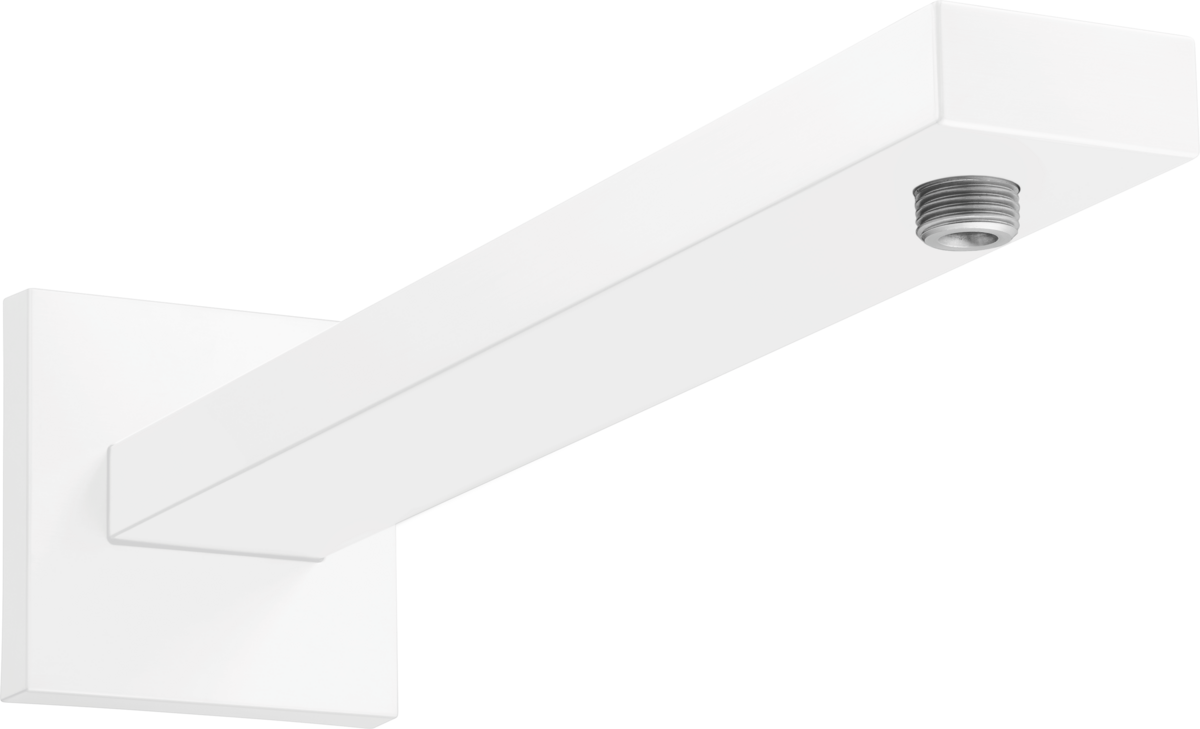Hansgrohe Shower Arm E 390 mm With Rectangular Shaft - Matt White - 27694700