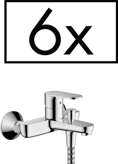 Hansgrohe Vernis Blend Single Lever Bath Mixer For Exposed Installation Projects Pack - Chrome - 71447000