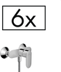 Hansgrohe Vernis Blend Single Lever Shower Mixer For Exposed Installation Projects Pack - Chrome - 71647000