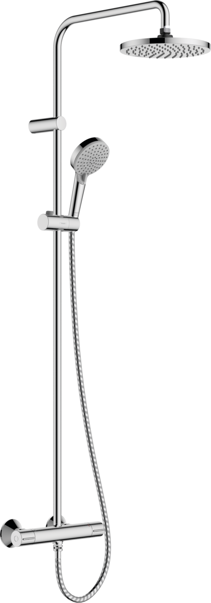 hansgrohe Vernis Blend Showerpipe 200 1jet EcoSmart with thermostat - Chrome - 26089000