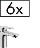 Hansgrohe Vernis Blend Single Lever Basin Mixer 70 with Pop-up Waste Set Project Pack (6 Pcs.) - Chrome - 71587000