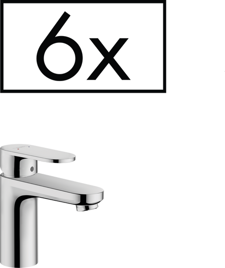Hansgrohe Vernis Blend Single Lever Basin Mixer 70 with Pop-up Waste Set Project Pack (6 Pcs.) - Chrome - 71587000