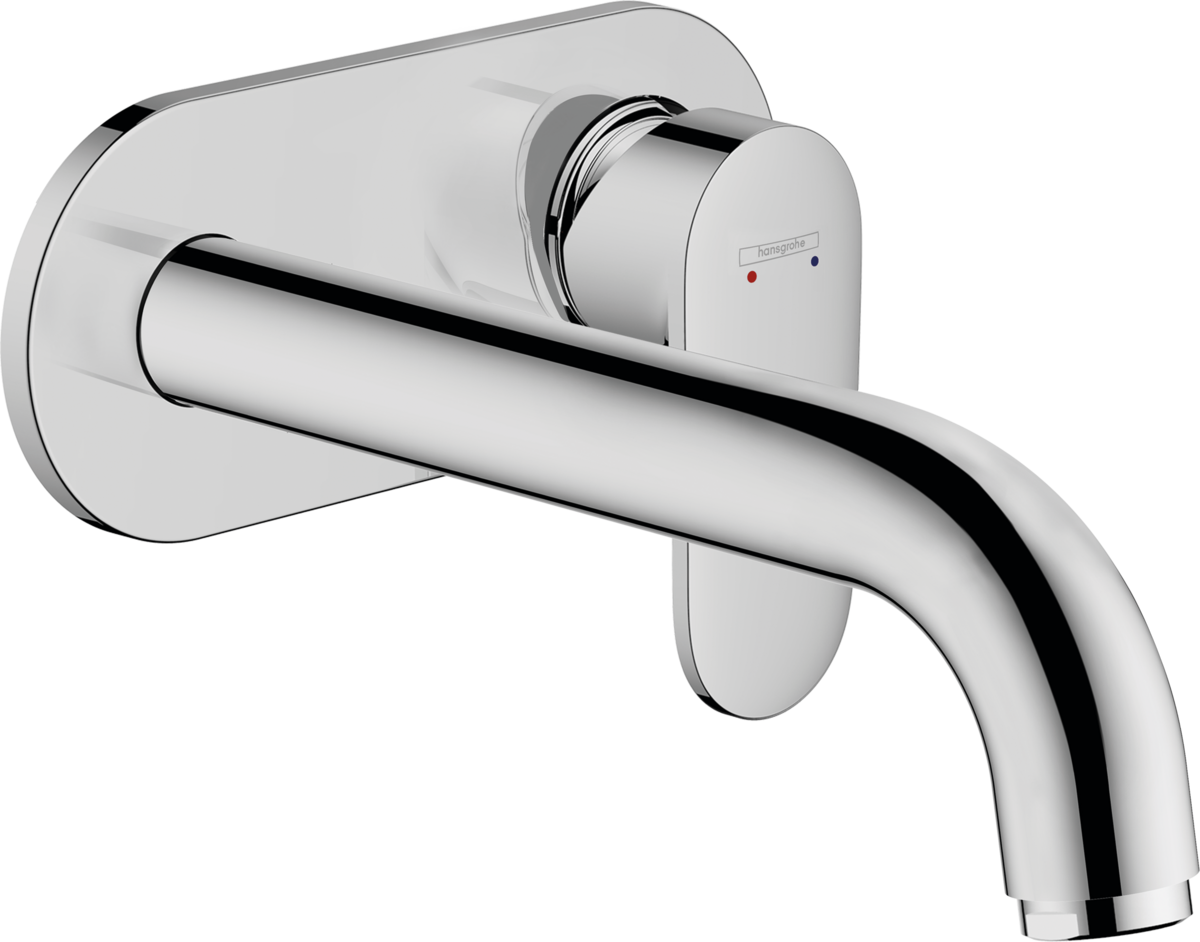 Hansgrohe Vernis Blend Single Lever Basin Mixer For Concealed Installation Wall-mounted With Spout 207 mm - Chrome - 71576000