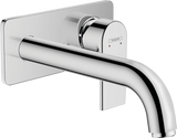 Hansgrohe Vernis Shape Single Lever Basin Mixer For Concealed Installation Wall-mounted With Spout 207mm - Chrome - 71578000