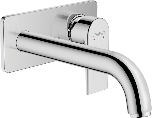 Hansgrohe Vernis Shape Single Lever Basin Mixer For Concealed Installation Wall-mounted With Spout 207mm - Chrome - 71578000