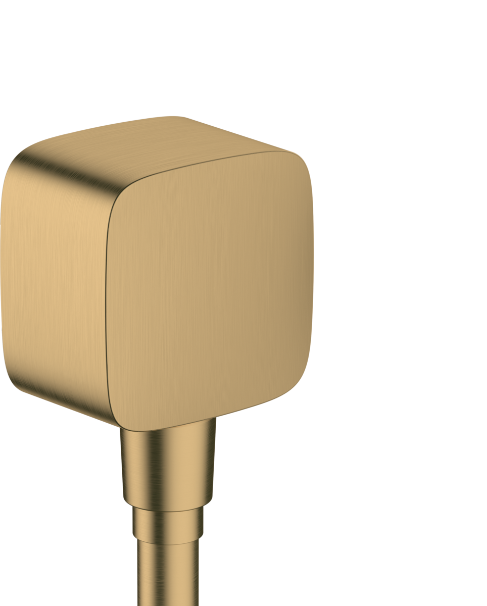 Hansgrohe Fixfit Wall Outlet With Non-return Valve - Brushed Bronze - 26457140