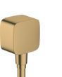Hansgrohe Fixfit Wall Outlet With Non-return Valve - Brushed Bronze - 26457140