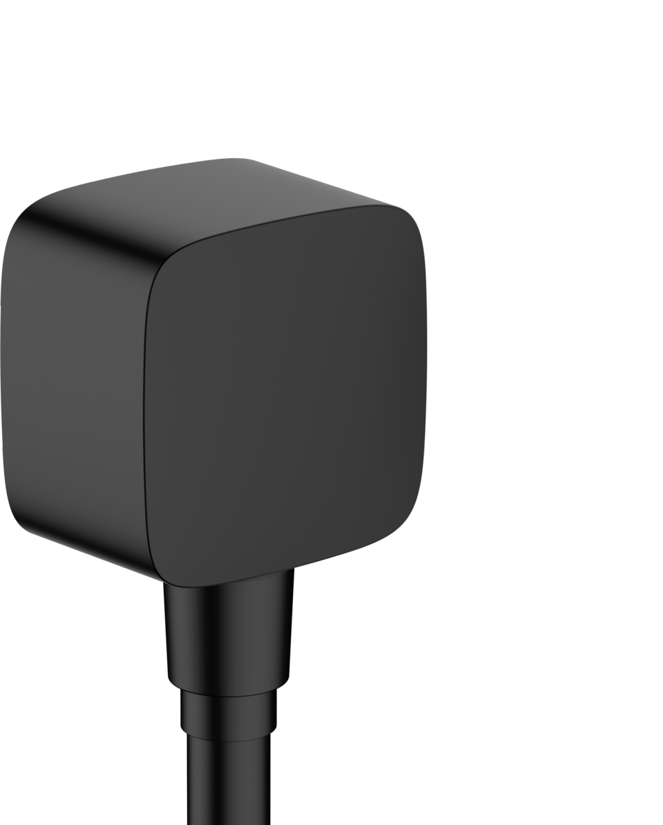 Hansgrohe Fixfit Wall Outlet With Non-return Valve - Matt Black - 26457670