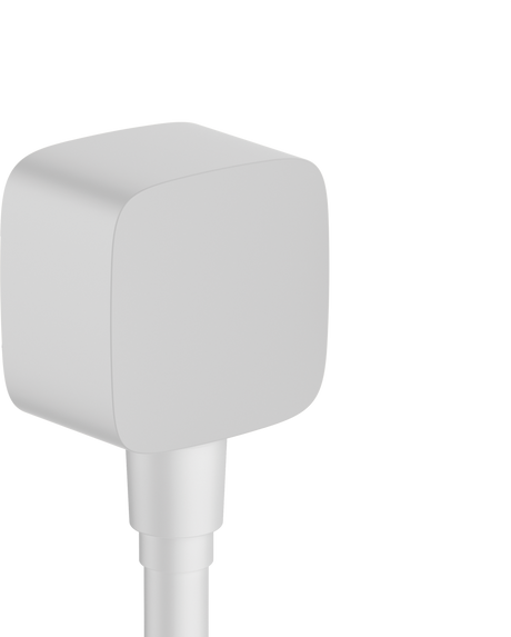 Hansgrohe Fixfit Wall Outlet With Non-return Valve - Matt White - 26457700