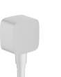 Hansgrohe Fixfit Wall Outlet With Non-return Valve - Matt White - 26457700