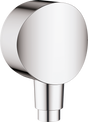 Hansgrohe FixFit Wall Outlet S With Non-return Valve And Synthetic Joint - Chrome - 26453000