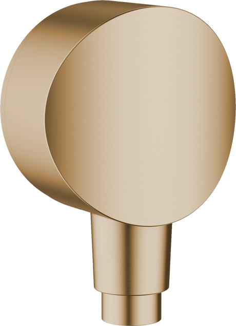 Hansgrohe FixFit Wall Outlet S With Non-return Valve And Synthetic Joint - Brushed Bronze - 26453140