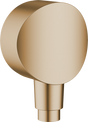 Hansgrohe FixFit Wall Outlet S With Non-return Valve And Synthetic Joint - Brushed Bronze - 26453140