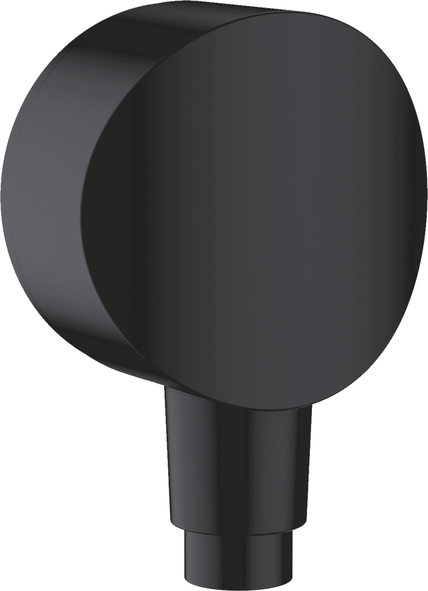 Hansgrohe FixFit Wall Outlet S With Non-return Valve And Synthetic Joint - Matt Black - 26453670