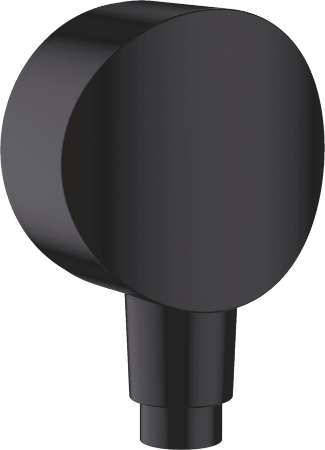 Hansgrohe FixFit Wall Outlet S With Non-return Valve And Synthetic Joint - Matt Black - 26453670