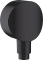 Hansgrohe FixFit Wall Outlet S With Non-return Valve And Synthetic Joint - Matt Black - 26453670