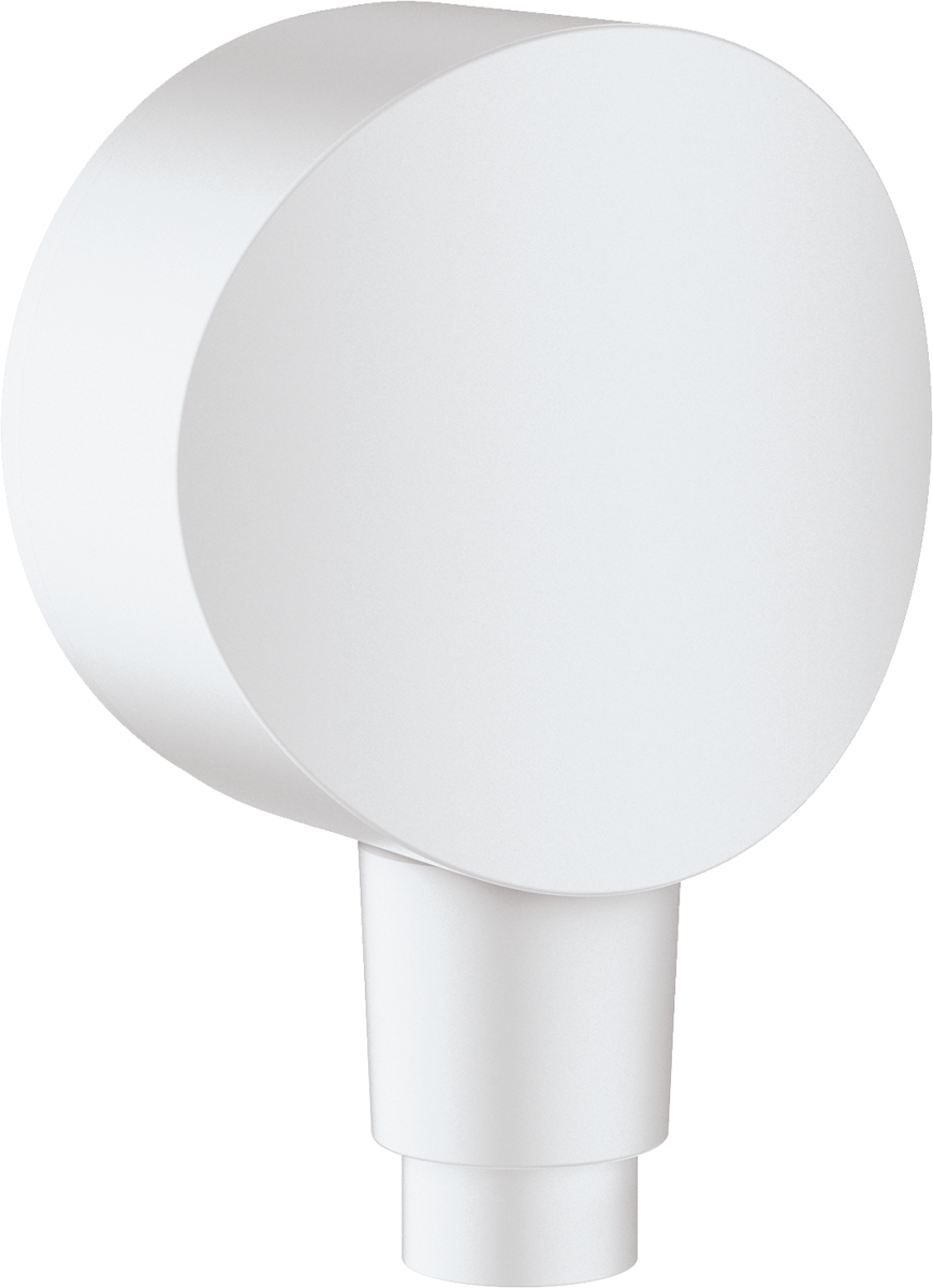 Hansgrohe FixFit Wall Outlet S With Non-return Valve And Synthetic Joint - Matt White - 26453700