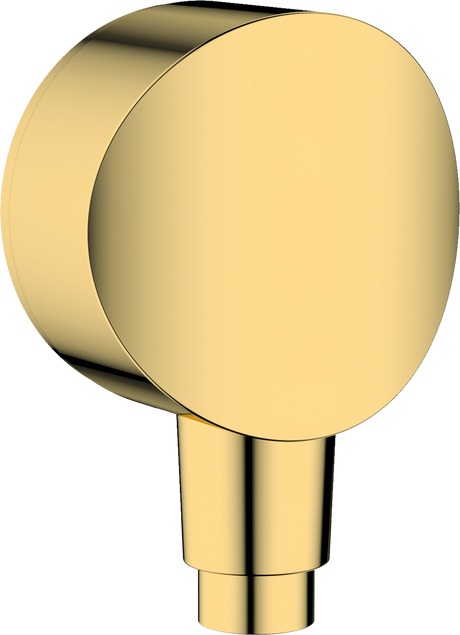 Hansgrohe FixFit Wall Outlet S With Non-return Valve And Synthetic Joint - Polished Gold Optic - 26453990