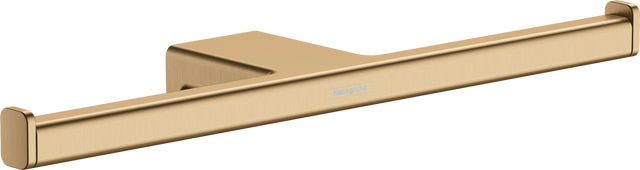 Hansgrohe AddStoris Double Roll Holder - Brushed Bronze - 41748140