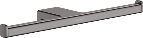 Hansgrohe AddStoris Double Roll Holder - Brushed Black Chrome - 41748340