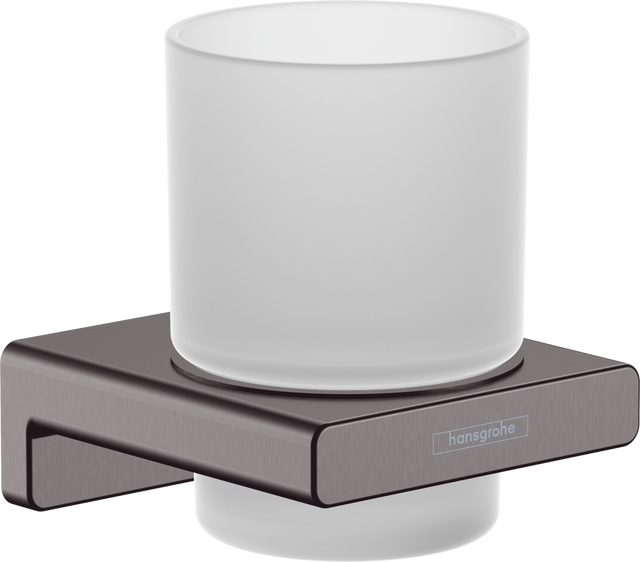 Hansgrohe AddStoris ToothBrush Tumbler - Brushed Black Chrome - 41749340