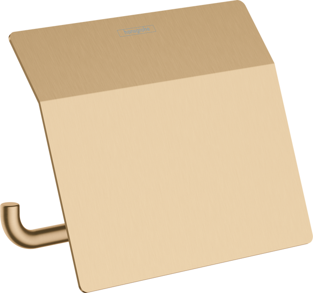 Hansgrohe Addstoris Roll Holder With Cover - Brushed Bronze - 41753140