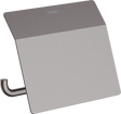 Hansgrohe Addstoris Roll Holder With Cover - Brushed Black Chrome - 41753340