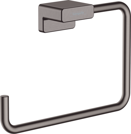 Hansgrohe Addstoris Towel Ring - Brushed Black Chrome - 41754340