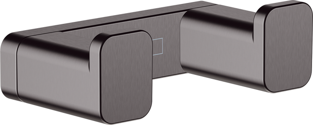 Hansgrohe Addstoris Towel Hook Double - Brushed Black Chrome - 41755340