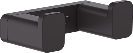 Hansgrohe Addstoris Towel Hook Double - Matt Black - 41755670