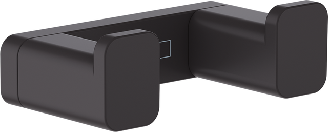 Hansgrohe Addstoris Towel Hook Double - Matt Black - 41755670