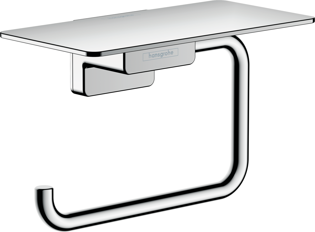 Hansgrohe Addstoris Roll Holder with Shelf - Chrome -  41772000