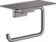 Hansgrohe Addstoris Roll Holder with Shelf - Brushed Black Chrome -  41772340
