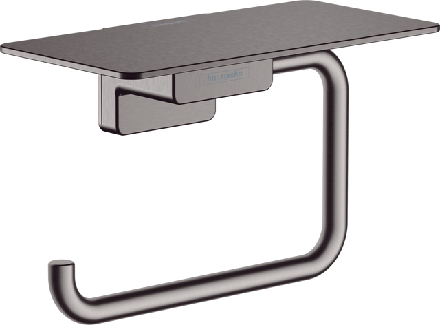 Hansgrohe Addstoris Roll Holder with Shelf - Brushed Black Chrome -  41772340