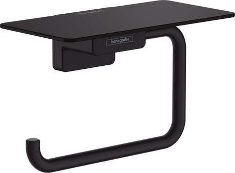 Hansgrohe Addstoris Roll Holder with Shelf - Matt Black -  41772670