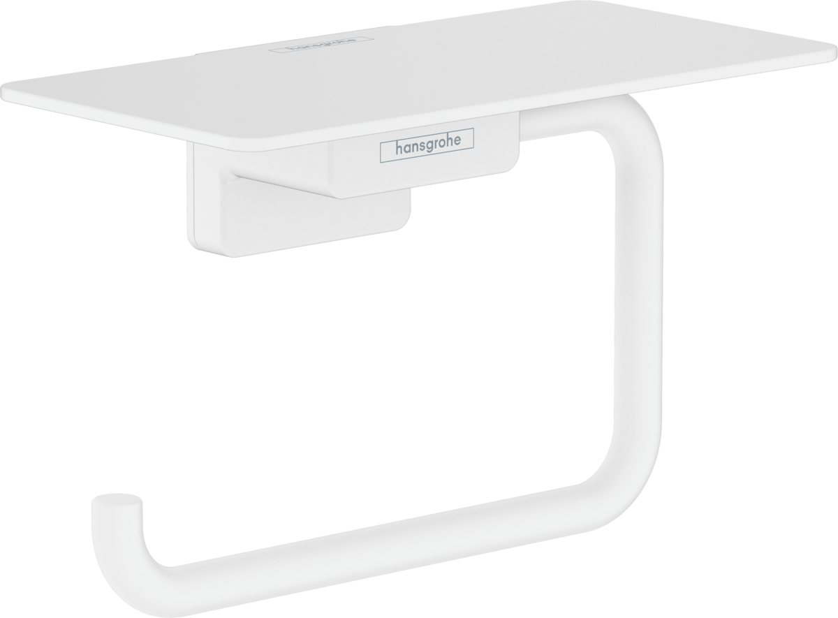 Hansgrohe Addstoris Roll Holder with Shelf - Matt White -  41772700