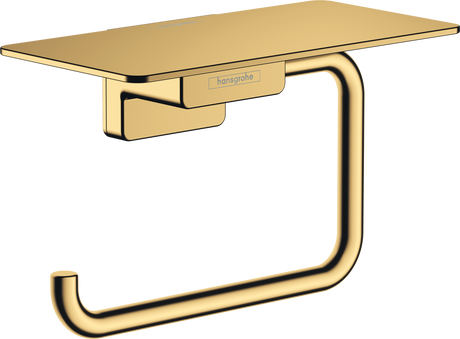 Hansgrohe Addstoris Roll Holder with Shelf - Polished Gold Optic -  41772990