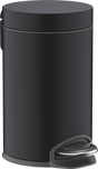 Hansgrohe AddStoris Pedal Bin - Matt Black - 41775670