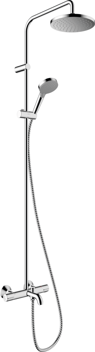 Hansgrohe Vernis Blend Showerpipe 200 1jet With Bath Thermostat - Chrome - 26274000