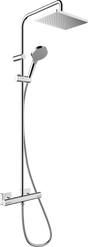 Hansgrohe Vernis Shape Showerpipe 230 1jet Ecosmart With Thermostat - Chrome - 26097000