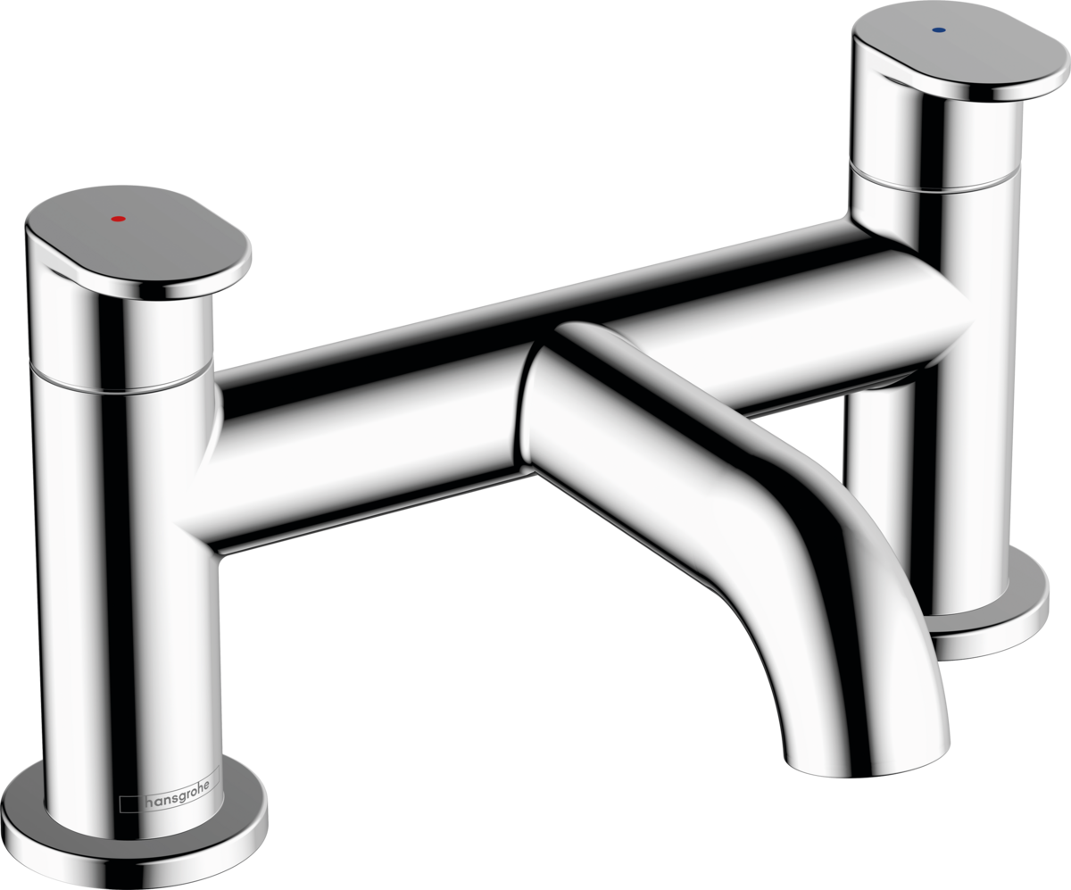 Hansgrohe Vernis Blend 2-hole Rim Mounted Bath Mixer - Chrome - 71442000