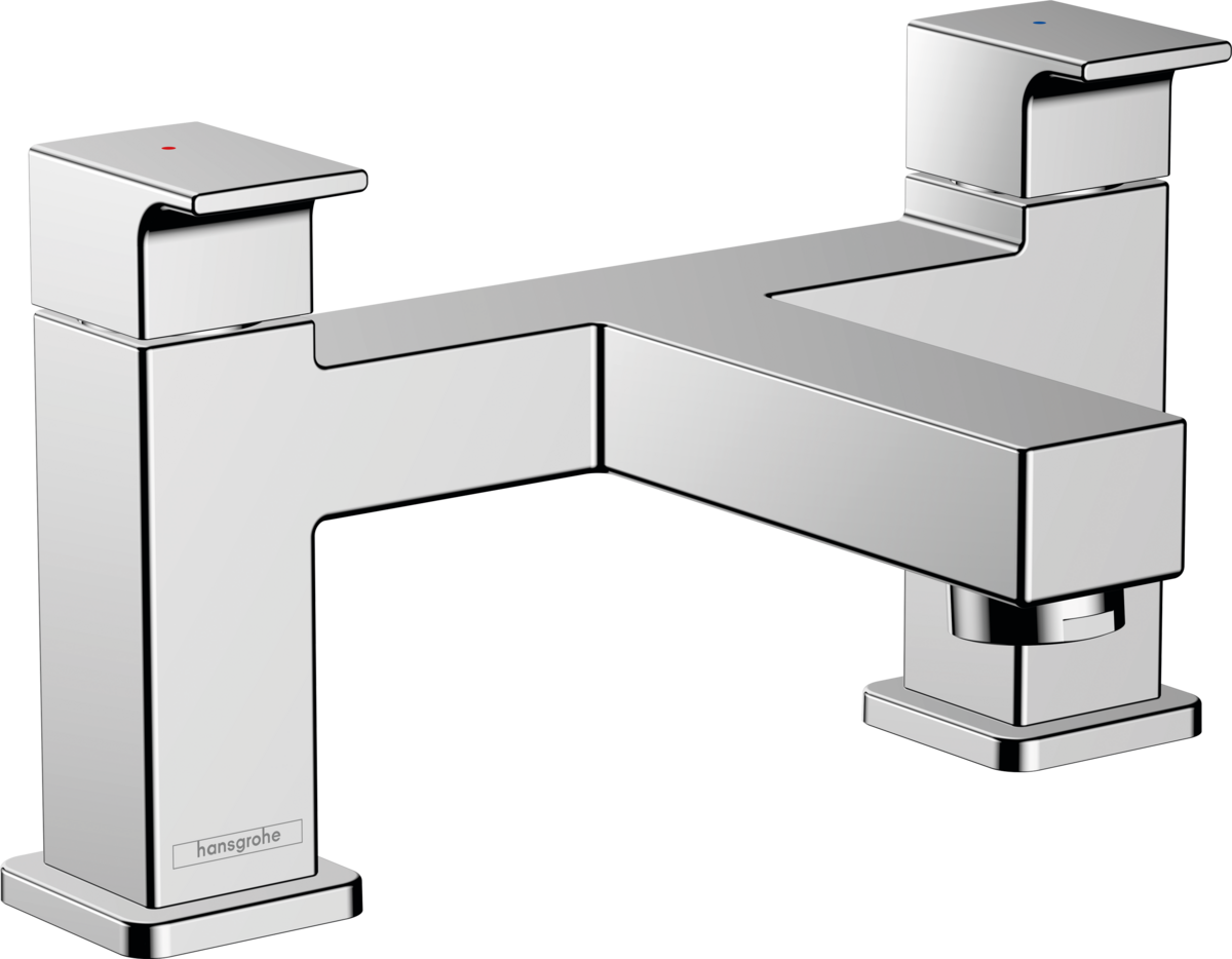 Hansgrohe Vernis Shape 2-hole Rim Mounted Bath Mixer - Chrome - 71452000