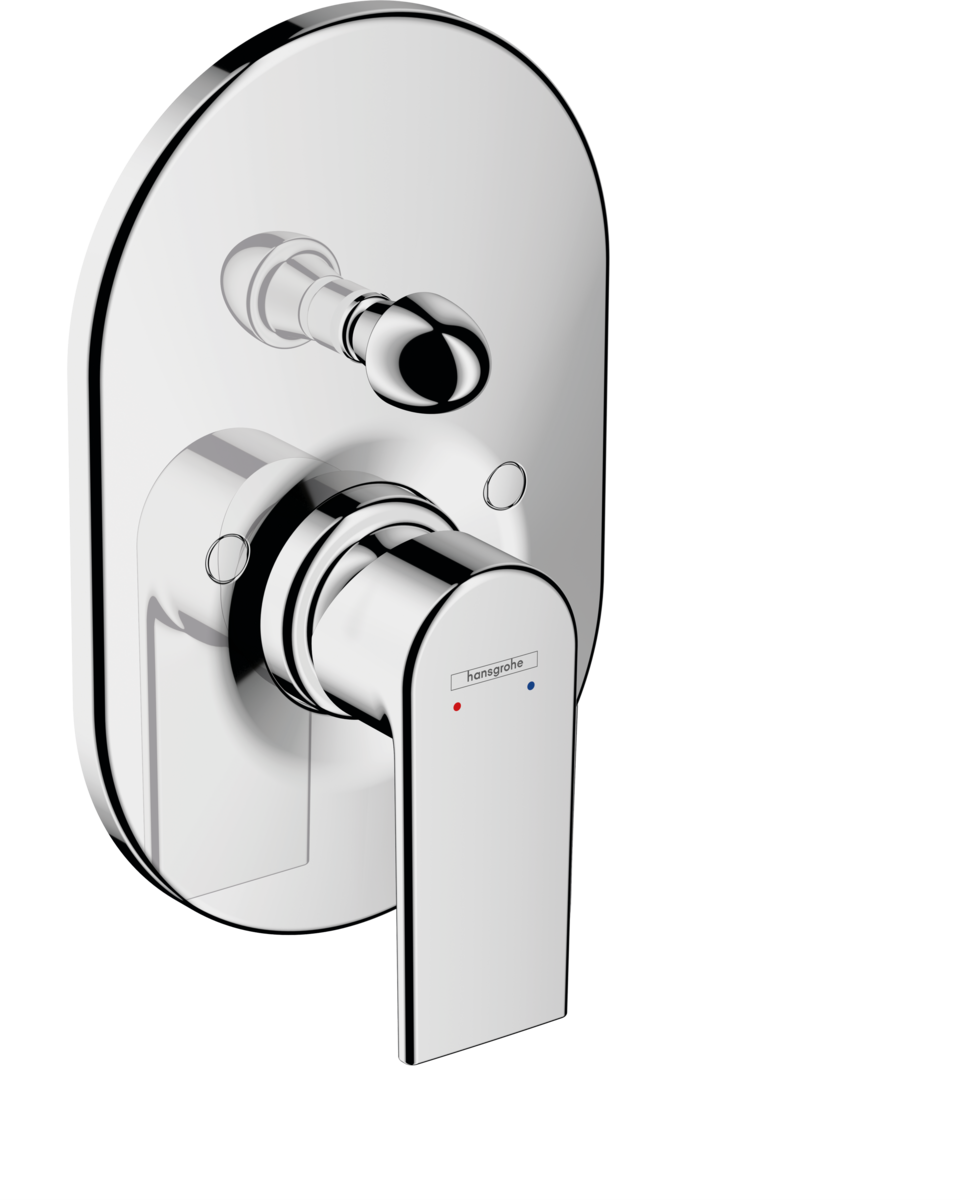 Hansgrohe Vernis Shape Single Lever Bath Mixer For Concealed Installation - Chrome - 71458000