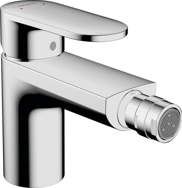 Hansgrohe Vernis Blend Single Lever Bidet Mixer With Metal Pop-up Waste Set - Chrome - 71218000