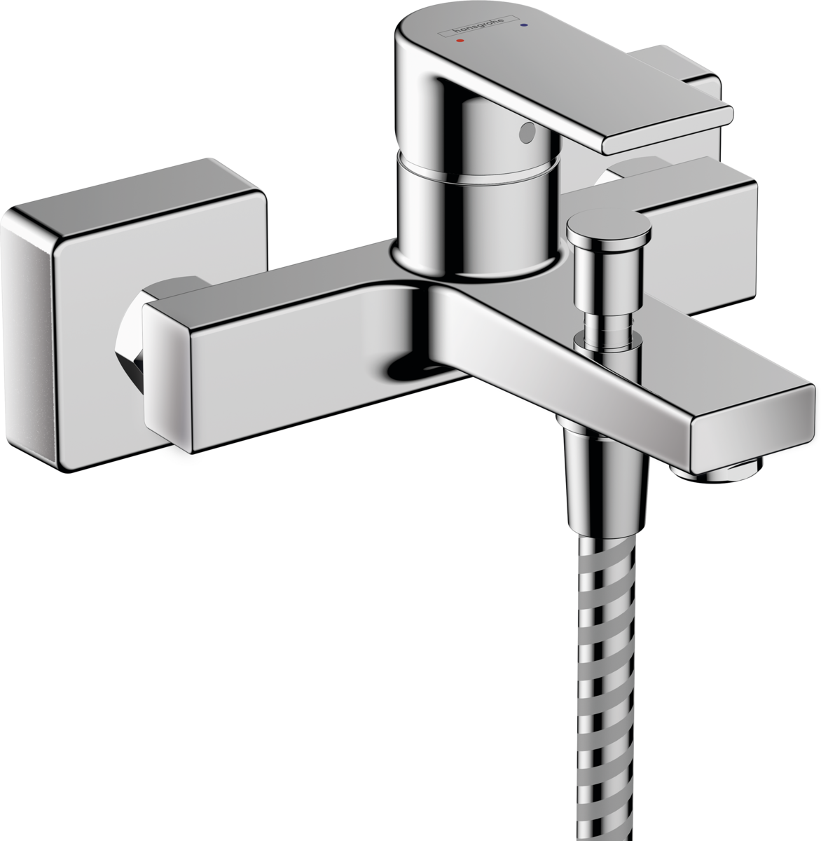 Hansgrohe Vernis Shape Single Lever Bath Mixer For Exposed Installation With 2 Flow Rates - Chrome - 71453000