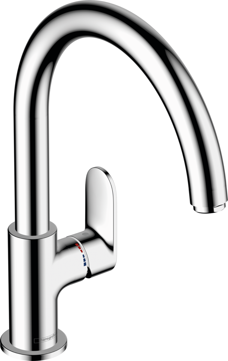 Hansgrohe Vernis Blend M35 Single Lever Kitchen Mixer 210 With Swivel Spout - Chrome -  71870000