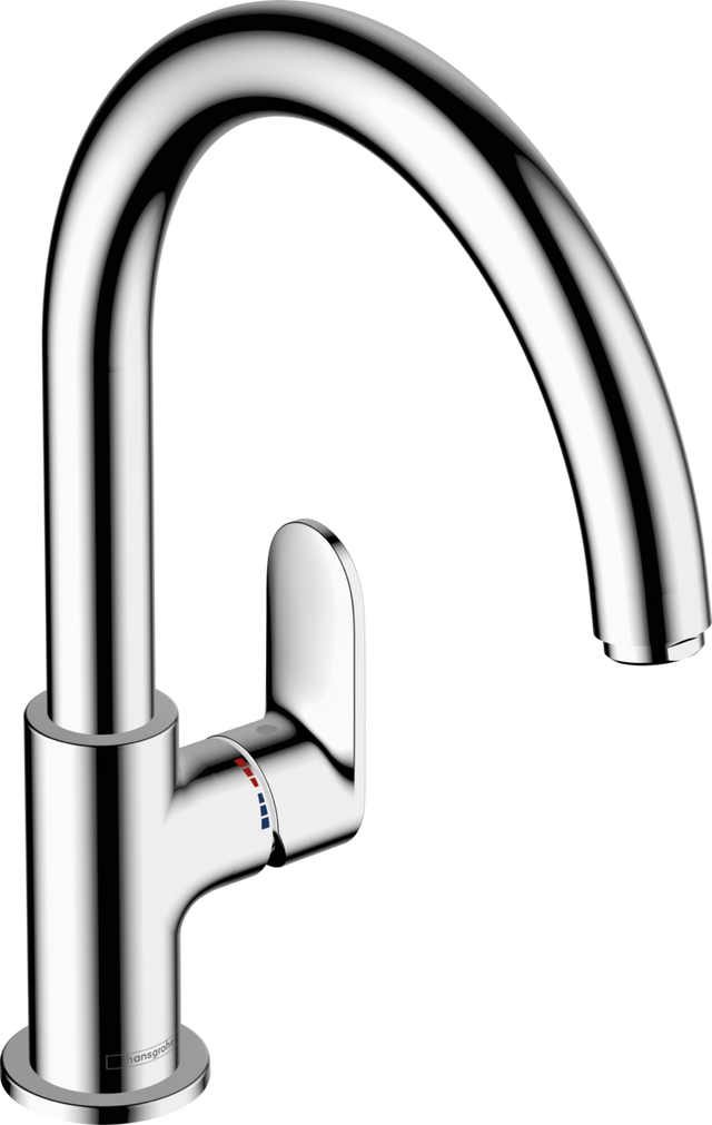 Hansgrohe Vernis Blend M35 Single Lever Kitchen Mixer 210 With Swivel Spout - Chrome -  71870000
