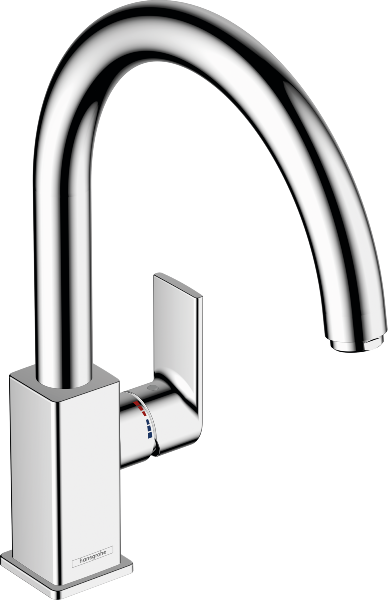 Hansgrohe Vernis Shape M35 Single Lever Kitchen Mixer 210 With Swivel Spout - Chrome - 71871000